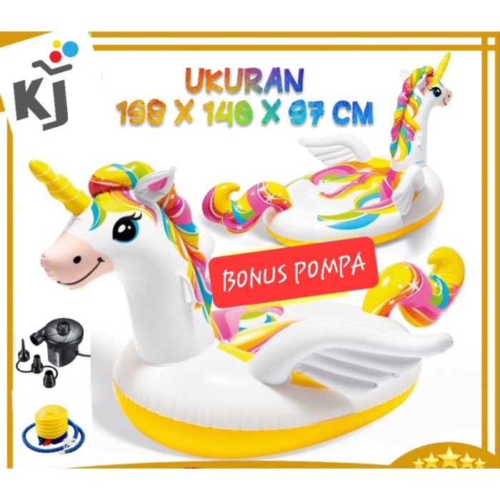 Terlaris Ban Renang Anak Unicorn Bonus Pompa Pelampung Renang Kolam Renang Anak