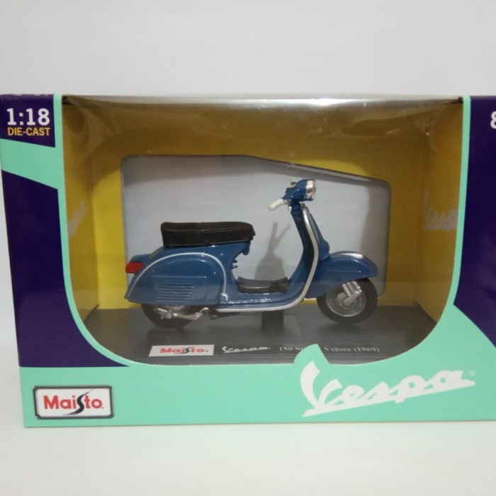 DISKON SPESIAL DIECAST VESPA 150 SPRINT VELOCE 1969 ORI MINIATUR MOTOR KLASIK TERBARU