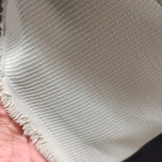 Kain jok fabric mobil Beige garis polos