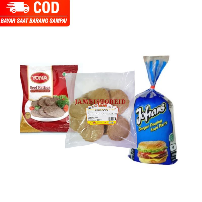 

(JAMBISTOREID) PILIH PENGIRIMAN INSTAN Beef Patties All Varian Daging Patty Untuk Burger Mekdi JAMBI Frozen Food Yona Hati JoFrans