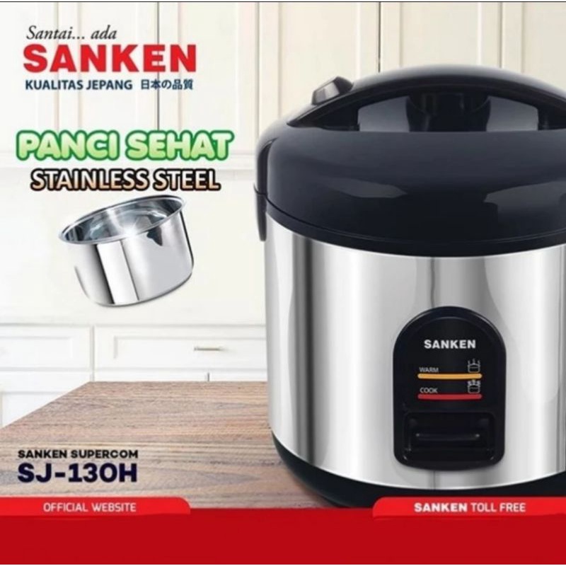 SANKEN RICE COOKER SJ 130H STAINLESS