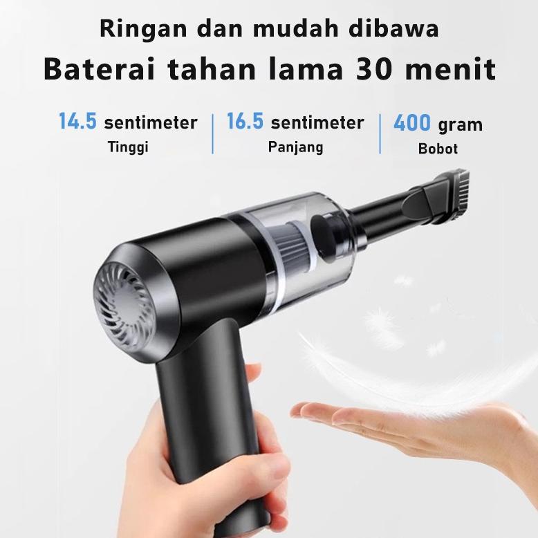 Viral Amazefan Vacum Cleaner Portable Alat Penyedot Debu Mobil Mini Wireless Vacuum Cleaner Lantai P