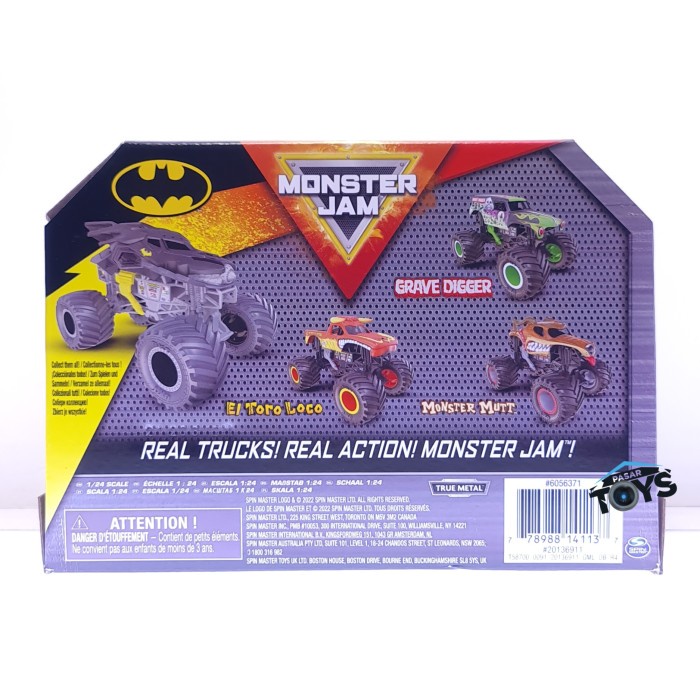 MUST HAVE MONSTER JAM BATMAN SERIES 16 SCALE 1:24 MONSTER TRUCK TERLARIS