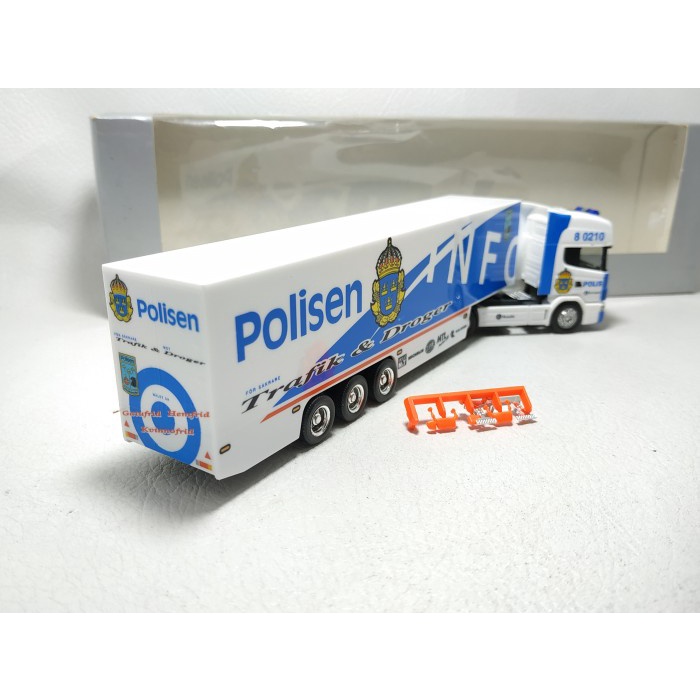 PROMO HERPA EXCLUSIVE SERIE SCANIA TRUCK POLISEN HO SCALE 1/87 TERMURAH