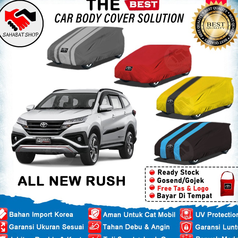 Terlaris Body Cover Mobil Rush GR Sport 2022 2023 Sarung Mobil All New Rush 2018 2019 2020 2021 Outd