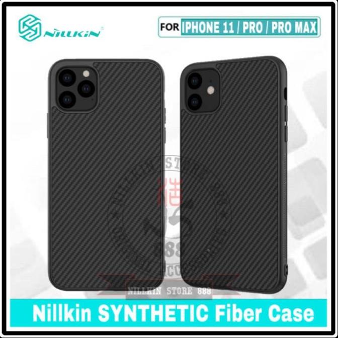 IPHONE 11 6.1 NILLKIN SYNTHETIC FIBER CARBON ORIGINAL SOFT CASE CASING