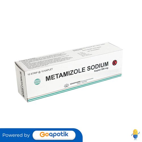 METAMIZOLE SODIUM NOVAPHARIN 500 MG BOX 100 KAPLET