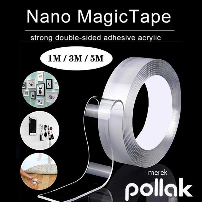 

;&;&;&;&] Nano Magic Double Tape Transparan Isolasi 2 sisi 1mm x 30mm x 3meter
