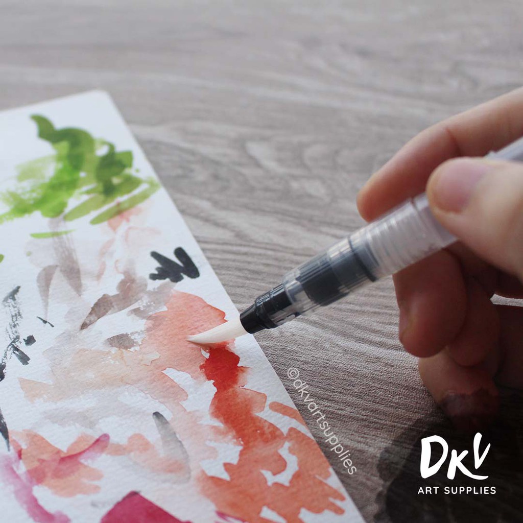 

X9T GIORGIONE WATER BRUSH WATERBRUSH ROUND / FLAT TIP KUAS LUKIS BULAT SATUAN TFQ