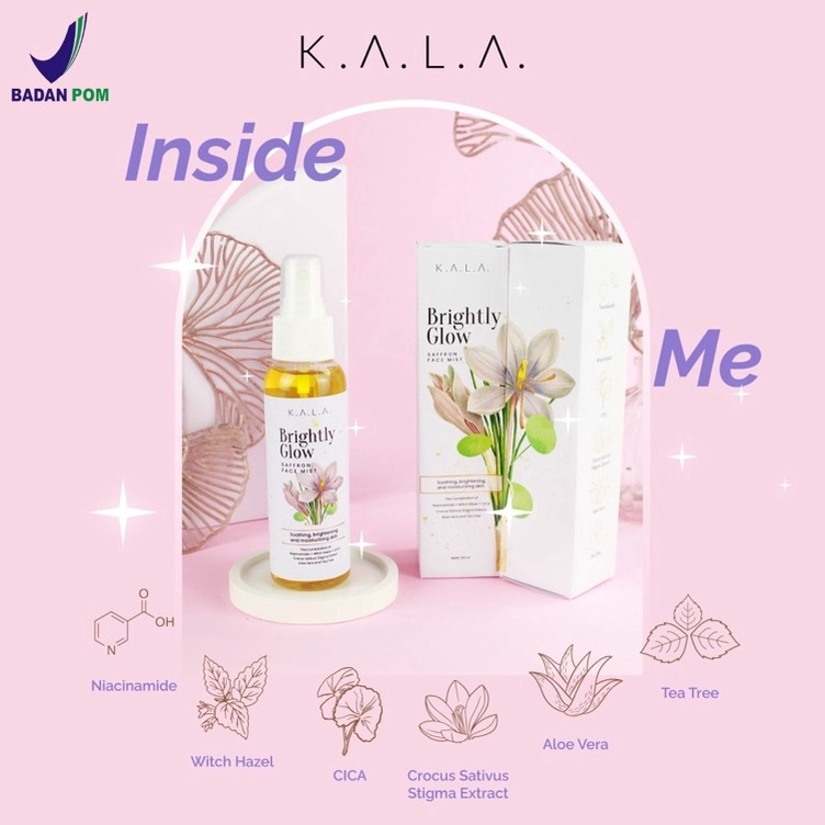Kirim Sekarang [BPOM] KALA Face Mist Saffron with Niacinamide
