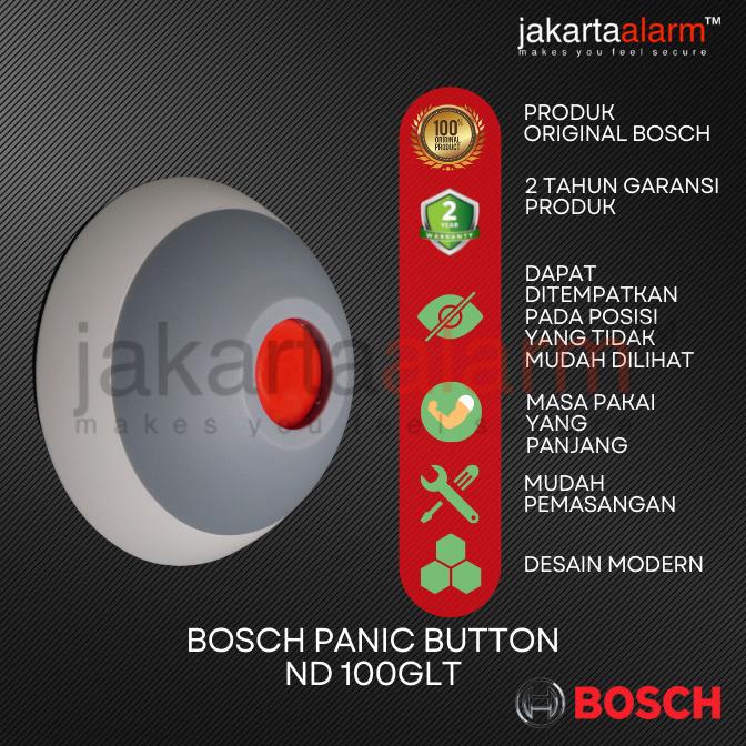 Panic Button Alarm Hold Tombol Darurat BOSCH ND-100-GLT ISC-PB1-100