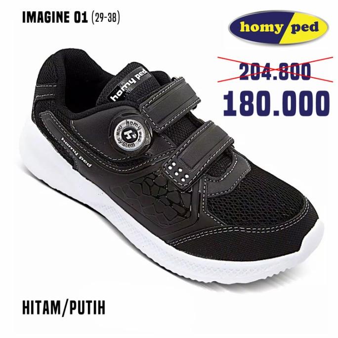 Sepatu sekolah anak Homyped Imagine 01 original 100% (Free Kaos Kaki)