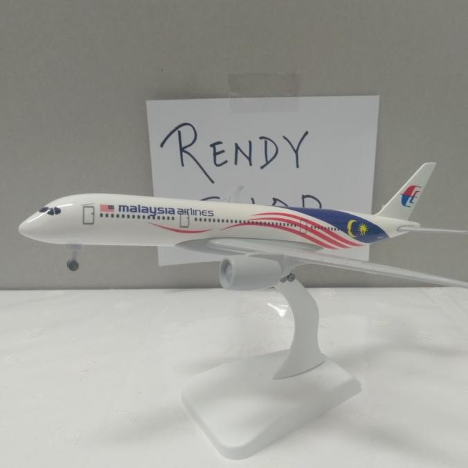 Pesawat Diecast Miniatur Malaysia Roda