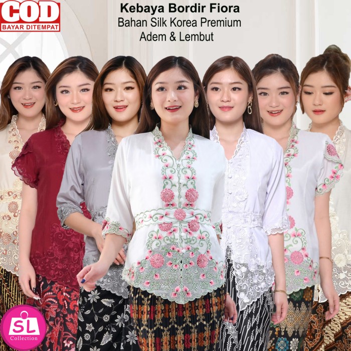 Terlaris Atasan Kebaya Bordir MewahKebaya Akad ModernKebaya Kondangan Elegan