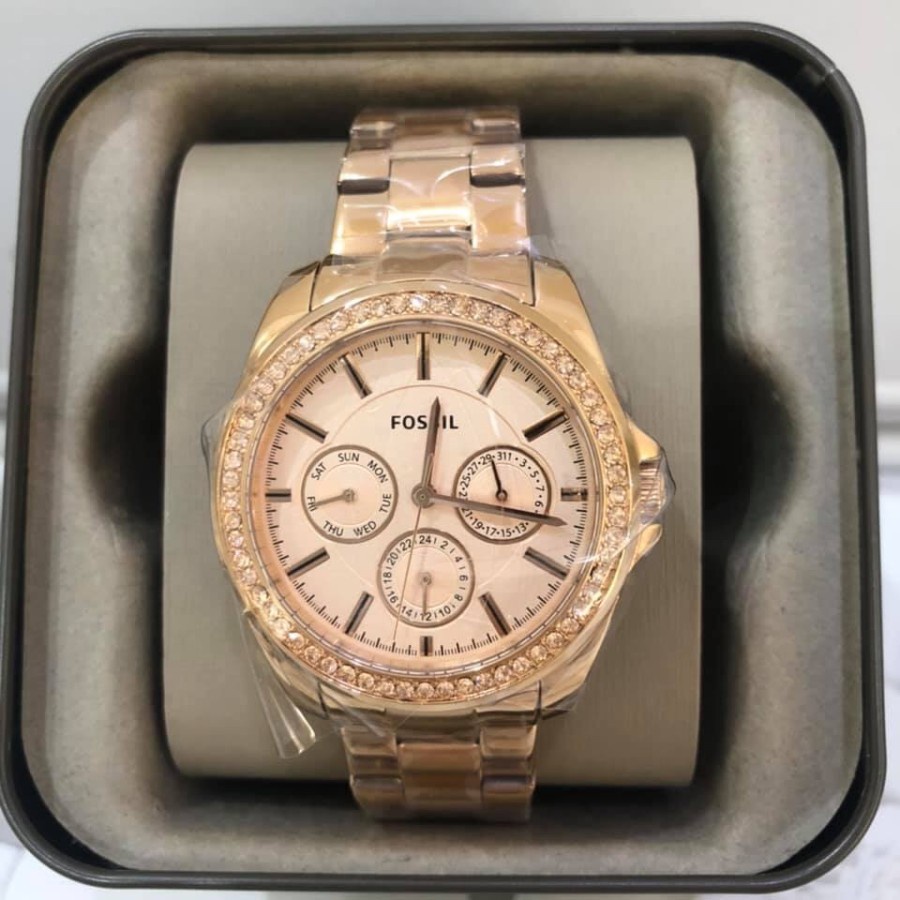 Jam Tangan BQ3316 Janice Multifunction Rose Gold-Tone Stainless Steel Watch