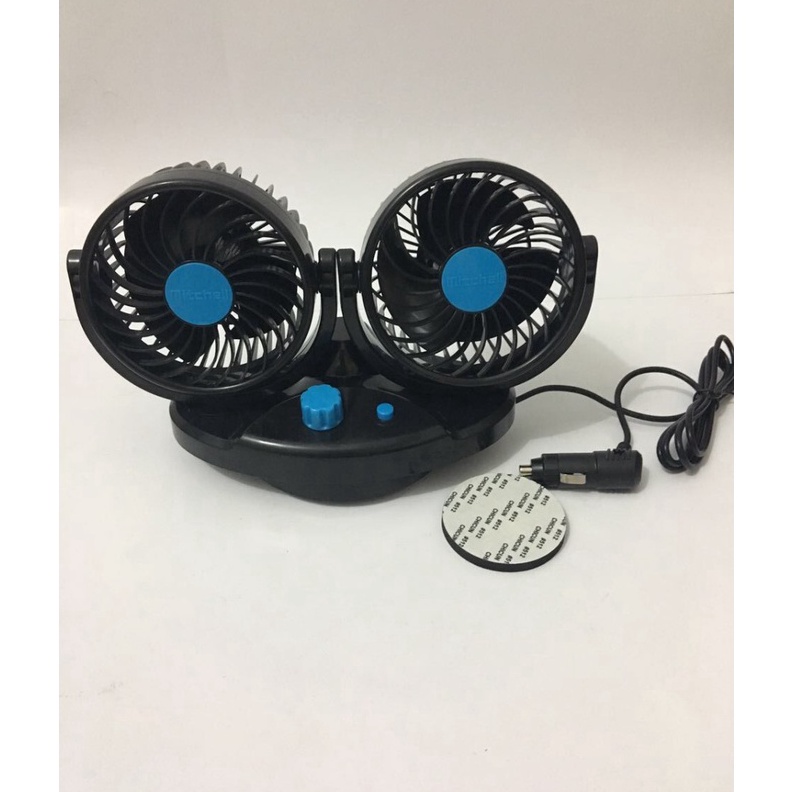 ✵SALE..✵ MITCHELL HX-T515 12V DC + swing kipas mobil double fan double blower