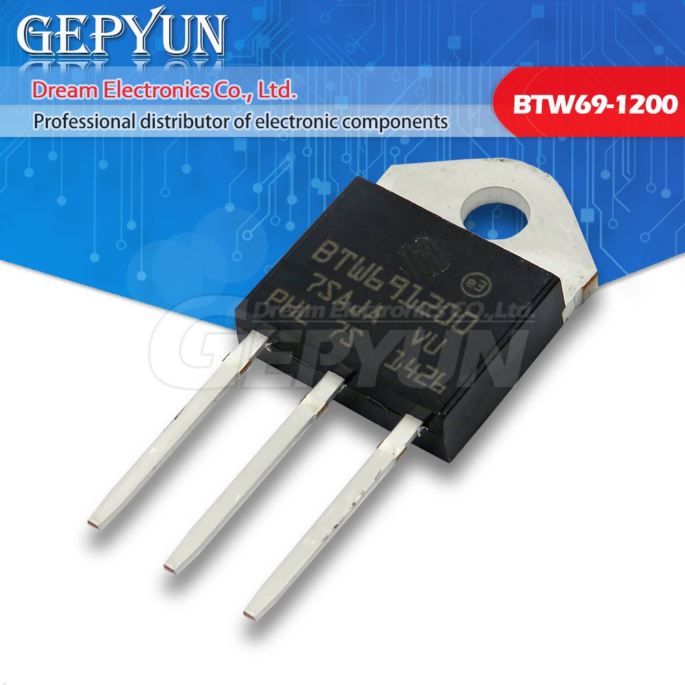 ✅&2pcs BTW69-1200 TO-3P BTW691200 TO3P BTW69 1200V BTW69-1200RG SCR new original