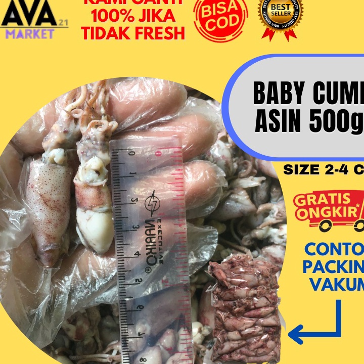 

Baby Cumi Asin Fresh 500 Gram