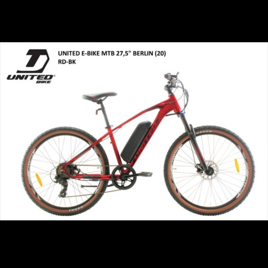 Sepeda Gunung Listrik 27,5" MTB E-Bike UNITED BERLIN Garansi 5 thn