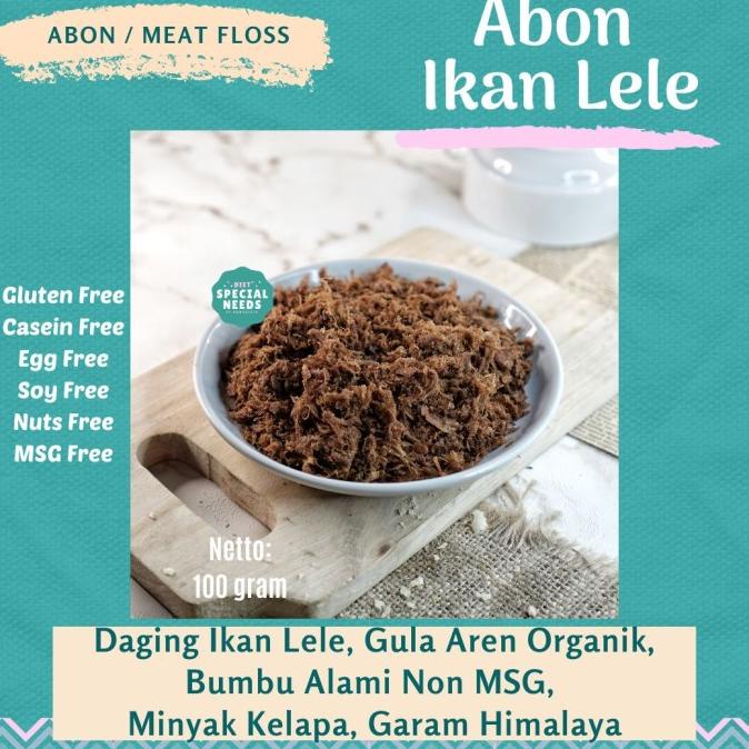 

Abon Ikan Lele Gula Aren Organik 100g - MSG Free - Diet Special Needs