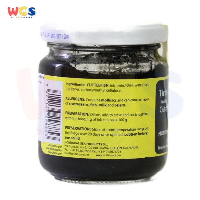 

Nortindal Tinta De Sepia Cuttlefish Squid Ink Jar 180g