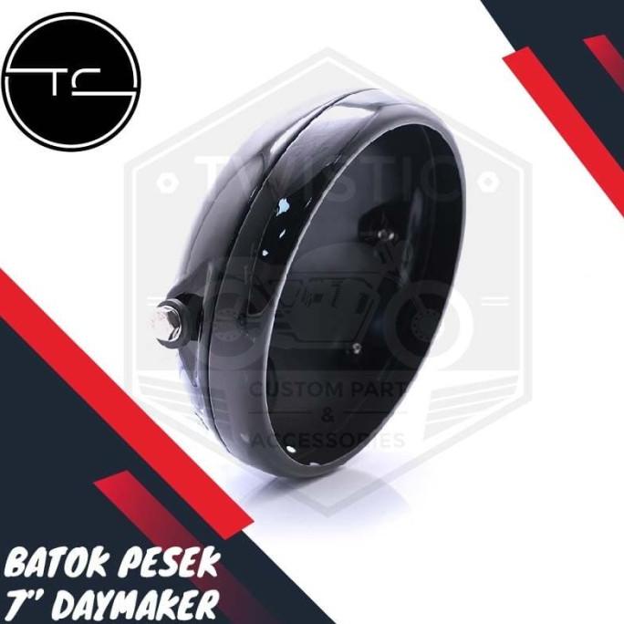Cover Batok Pesek Lampu Daymaker 7 inch Motor Custom