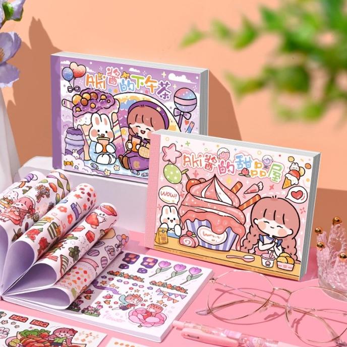 

Terlaris Stiker Buku Washi Karakter Cute & Stiker Buku Cute