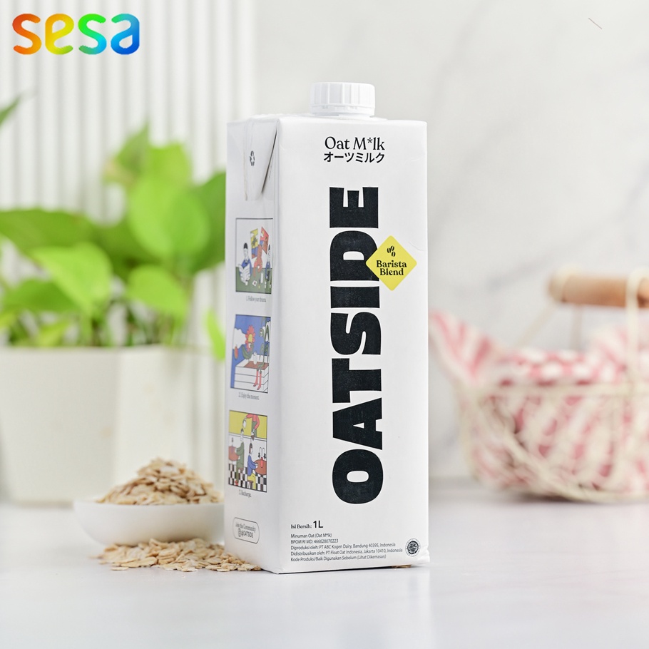 

☬ M 10143 Oatside - Oat Milk Barista Blend 1 Liter Bagus!!!!!! ๒