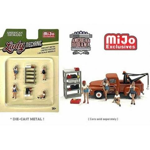 American Diorama Figure Lady Mechanic Skala 1:64 Mijo Exclusive