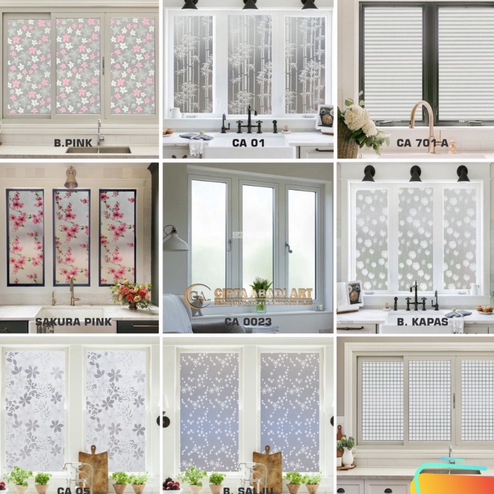 RECOMENDED. 5 METER STIKER KACA SANDBLAST stiker kaca jendela rumah termurah terlaris 2021
