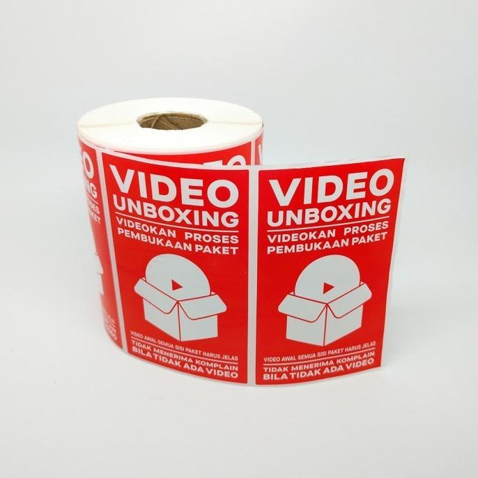 

Terbaru Stiker Label Video Unboxing Pengiriman 9 X 5,5 Cm. 1 Roll Isi 500 Pcs