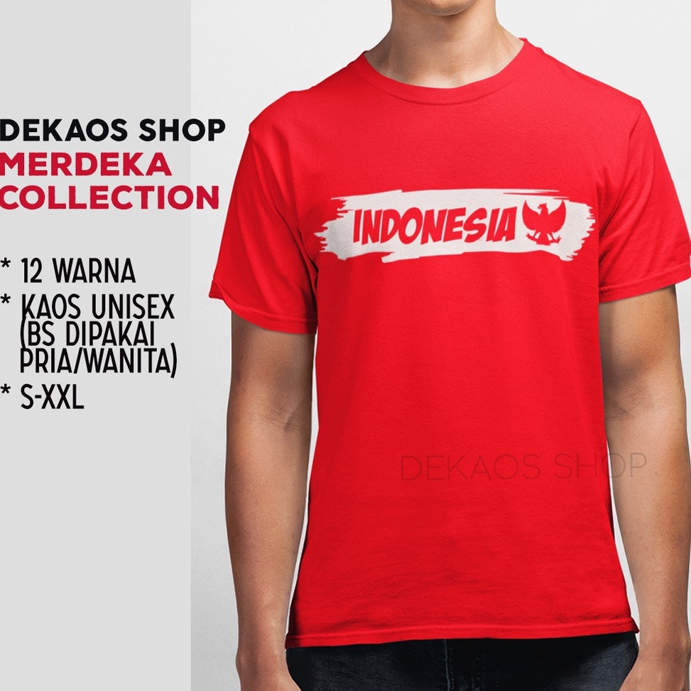 TERLARIS. KAOS 17 AGUSTUS 2023 DEWASA / KAOS MERAH PUTIH DEWASA / BAJU MERAH PUTIH / KAOS KEMERDEKAA