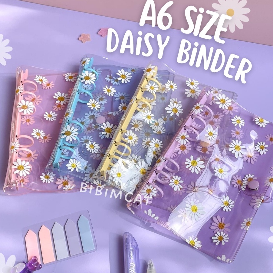 

Import Terlaris (A6 Size) Binder Keuangan Daisy PVC Jelly / Binder Organizer !!!