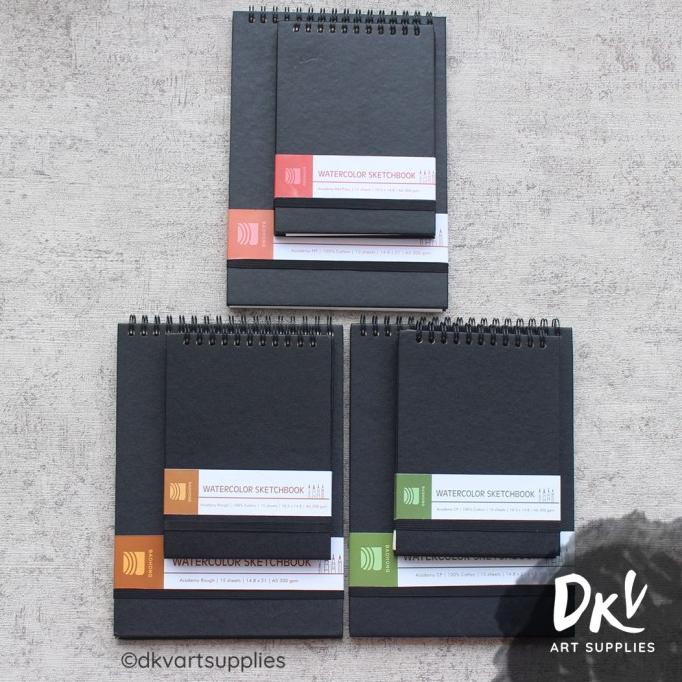 

Big Sale Watercolor Sketchbook Baohong Academy 300Gsm 100% Cotton A6 / A5 Berkualitas