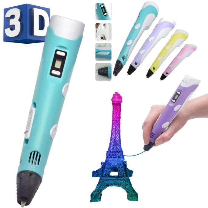 

New Sale 3D Pen Pena 3 Dimensi Mainan Menggambar Diy Drawing Pulpen 3D Bolpen Berkualitas