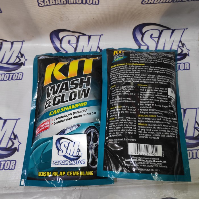shampo cuci mobil kit wash and glow 800ml shampo motor cuci motor heniheni1617