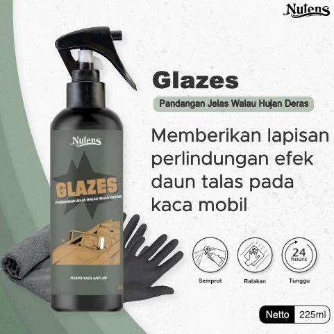 Nutens Glazes - Pelapis Kaca Anti Air Efek Daun Talas Water Repellent