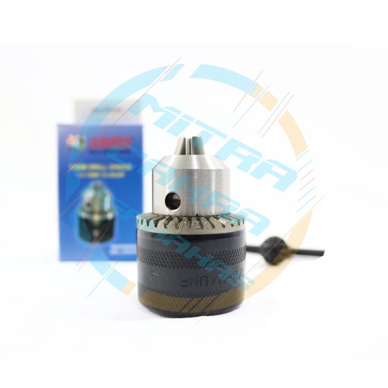 TERLARIS. Kepala Bor 10mm Chuck Untuk Drat Gerinda & Kunci suku cadang bor lengkap Kepala Bor 10mm &