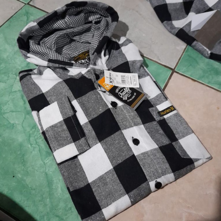 TERPERCAYA. FLANNEL HOODIE PRIA WANITA, KEMEJA FLANNEL PANJANG KUPLUK PREMIUM DISTRO