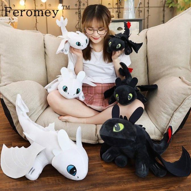 Mainan Boneka How To Train Your Dragon Toothless Bahan Plush Lembut