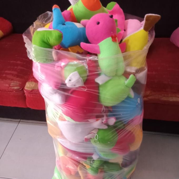 Boneka Mesin Capit 1 Bal Isi 100 Pcs