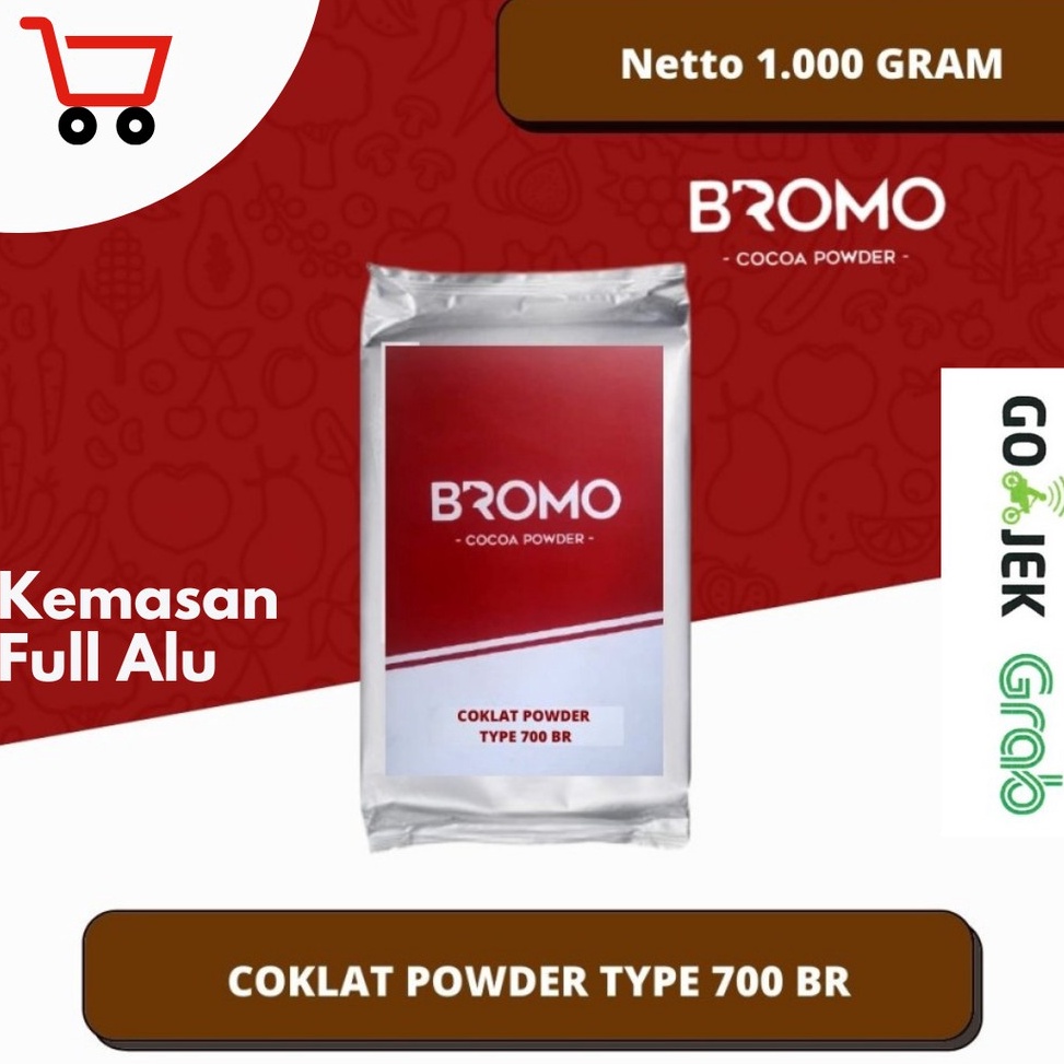 

SHOPEE SALE⚡ BROMO Kakao Powder BR 700| Dark Coklat 100% ASLI Cocoa