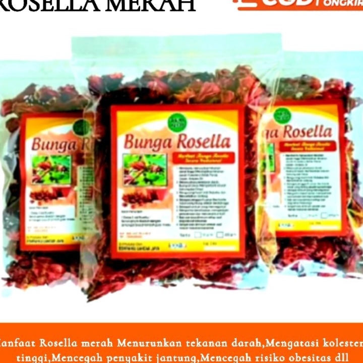 

ほ V 3175 ROSELLA MERAH KERING 100 GRAM ⚡GROSIR⚡ ♔