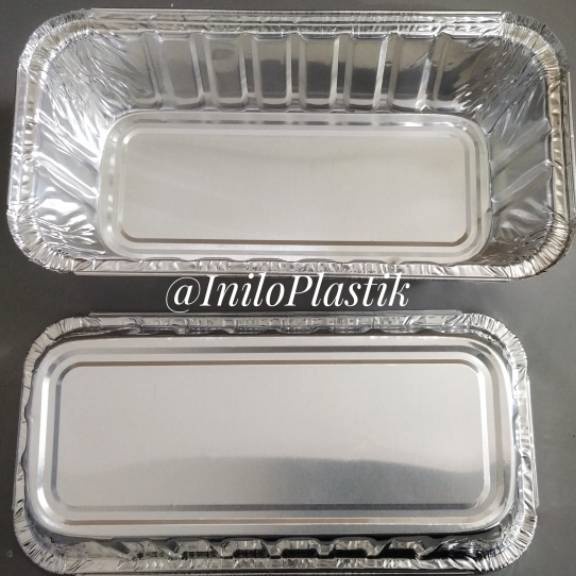 ✤Promo✤ @25pcs Alumunium Foil Tray BX 1850/ Aluminium BX 1850 + tutup Mika