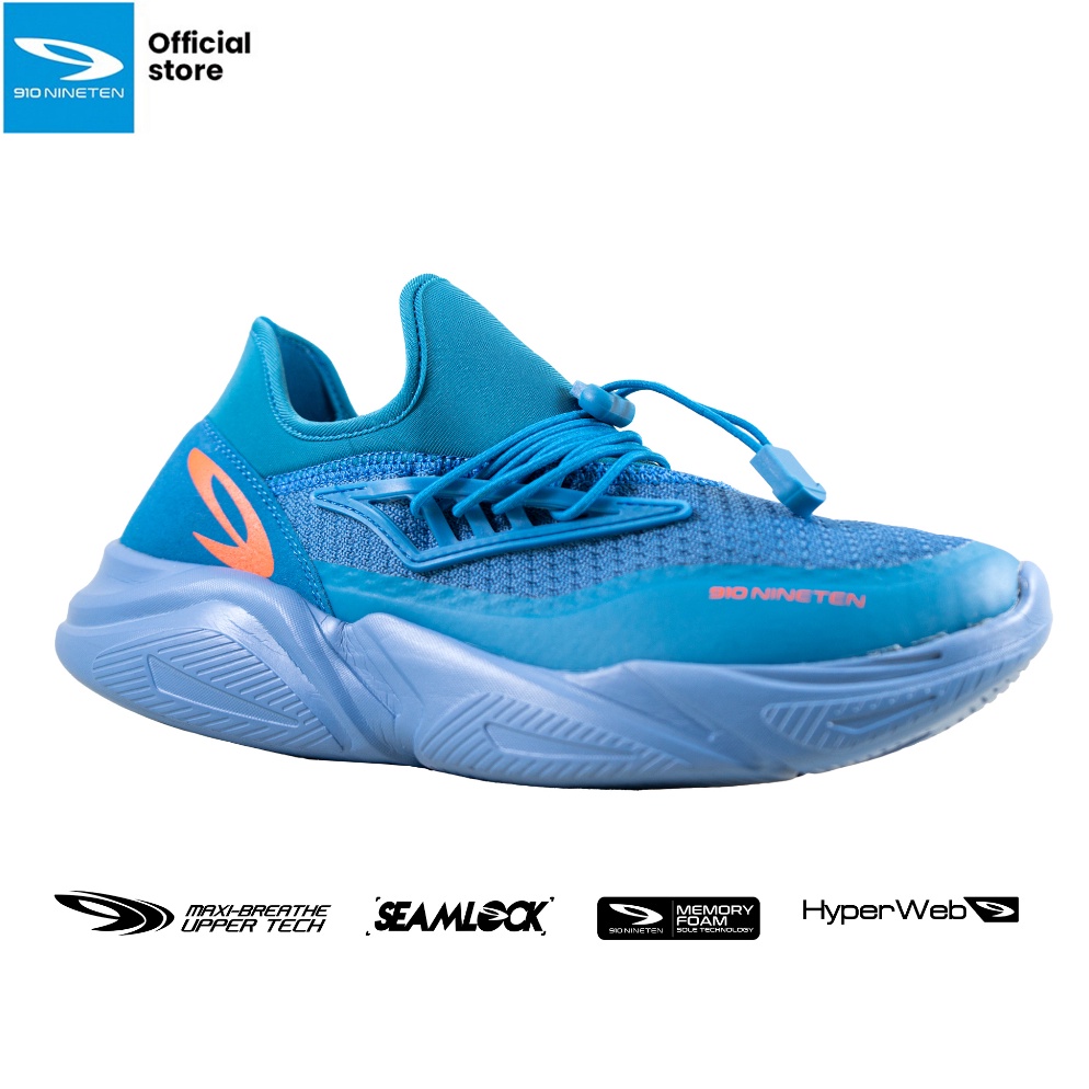Murah.. 910 Nineten Ryu Swift Sepatu Training - Biru/Orange