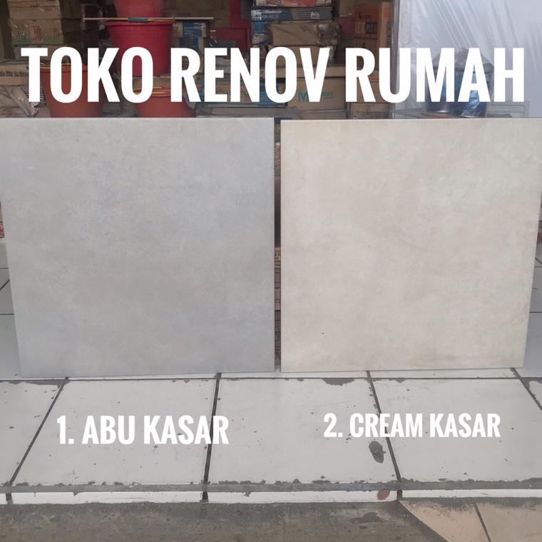 STOK TERBATAS. keramik 50x50 kasar/ keramik lantai 50x50 abu kasar/ keramik lantai cream kasar/ kera