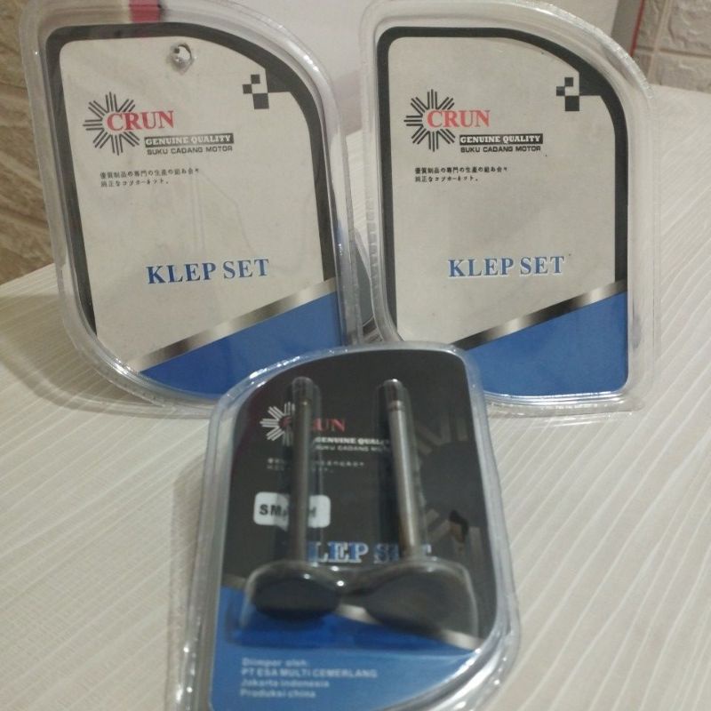 CRUN KLEP SET SMASH 110 /SHOGUN 110 /SHOGUN 125 /PAYUNG KLEP /VALVE KLEP SET ORIGINAL