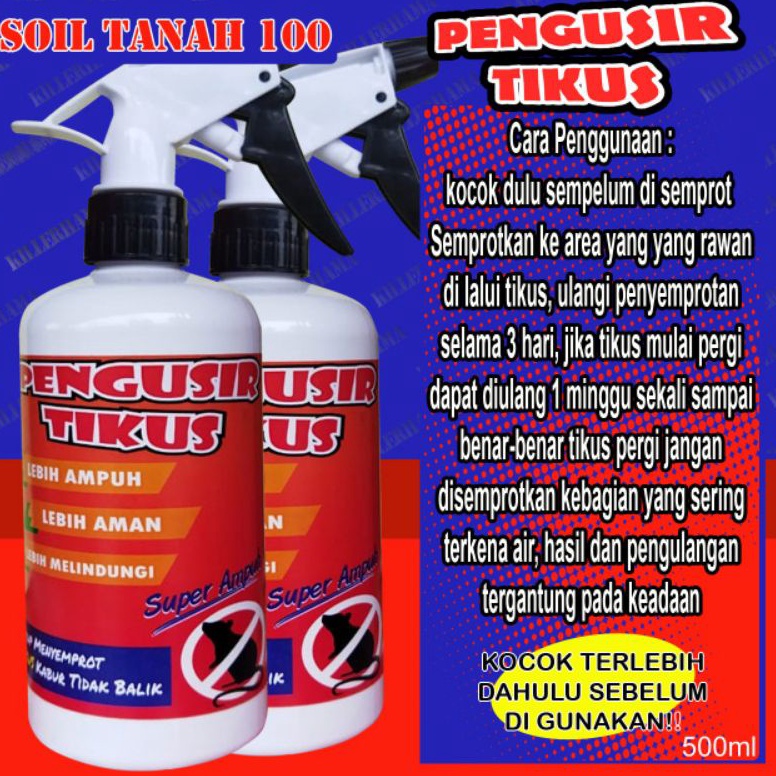TERBARU. Gun Killer Pengusir Tikus Spray 500ML Anti Tikus Rumah Dan Mobil Rat Repellent Cairan Anti 