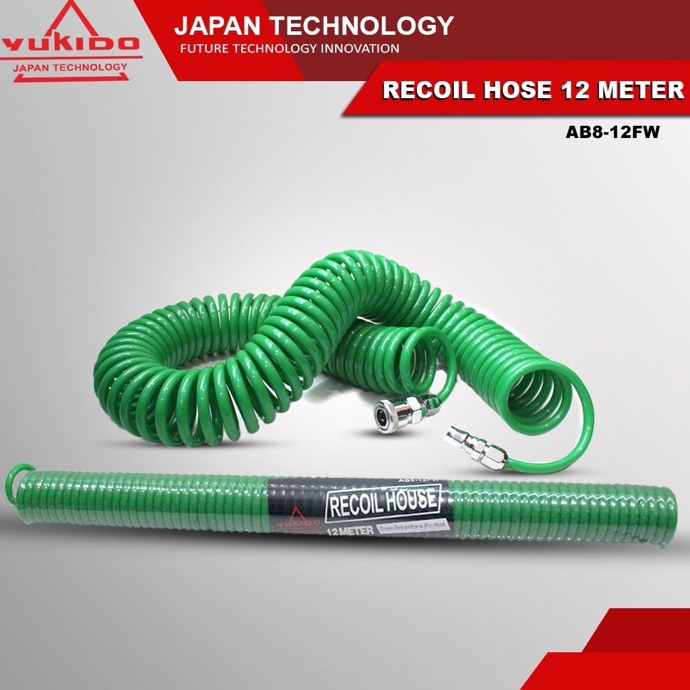 MURAH BANGET. TERMURAH Recoil Hose 9 Meter - Selang kompresor spiral 9 Meter YUKIDO