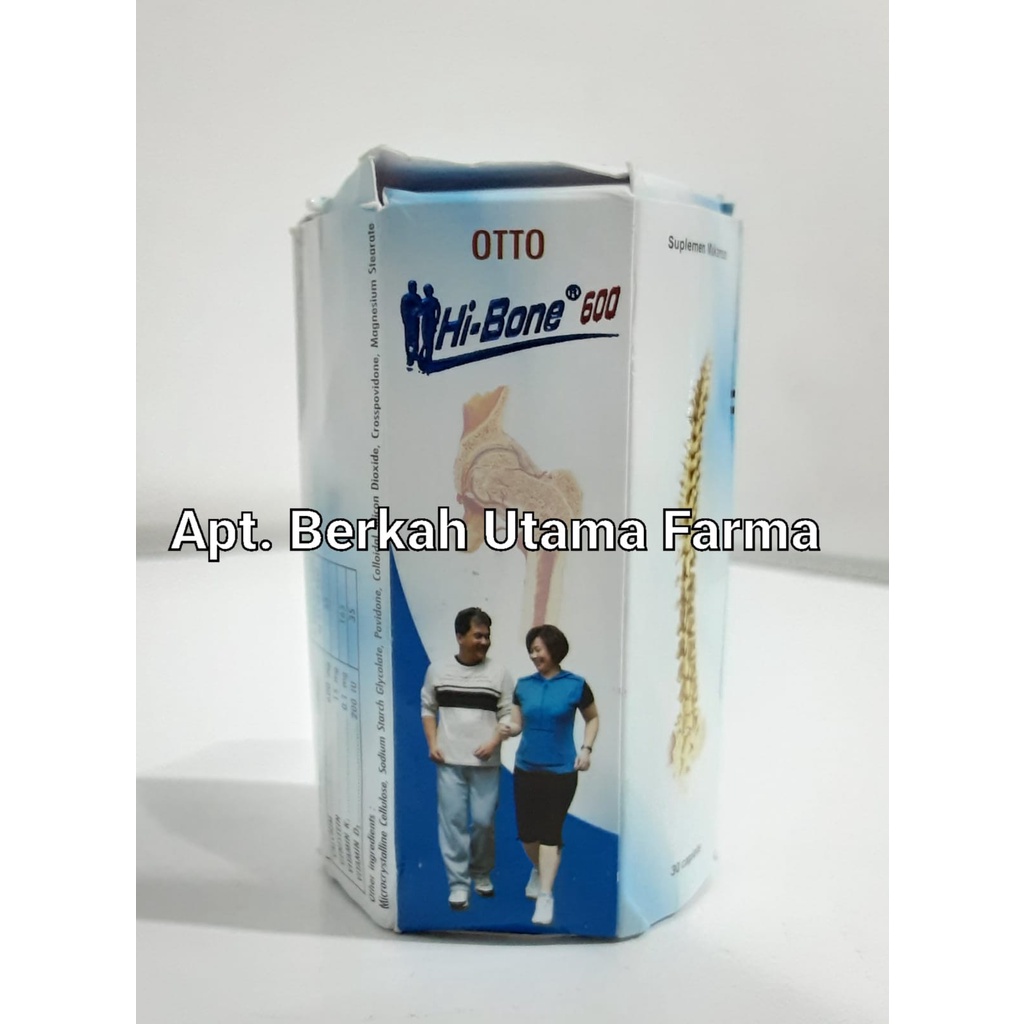 Hibone Hi Bone 600 - Vitamin Tulang /Botol isi 30 Kaplet